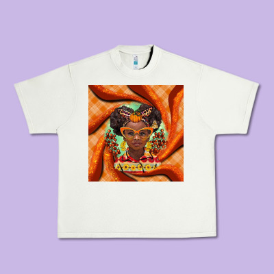 Fall African Girl Urban Heavy Tee Designed By Barkaloodesign