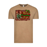 Vintage Coffee Merry Christmas Y'all Boots Vintage Tee - RanaPortraitStore