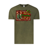 Vintage Olive Merry Christmas Y'all Boots Vintage Tee - RanaPortraitStore