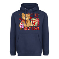 Navy give you self love Heavyweight Hoodie - AdoDesignShop