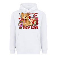 White give you self love Heavyweight Hoodie - AdoDesignShop