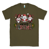 Army Green merry christmas Classic Tee - CowhideDigitalArt