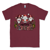 Burgundy merry christmas Classic Tee - CowhideDigitalArt