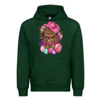Forest Green Cowboy Rabbit Easter Urban Hoodie - BundleAndBundleShop