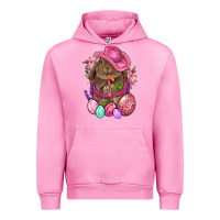 Fuchsia Pink Cowboy Rabbit Easter Urban Hoodie - BundleAndBundleShop