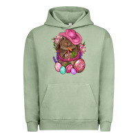 Pigment Oil Green Cowboy Rabbit Easter Urban Hoodie - BundleAndBundleShop