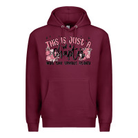 Burgundy this is just a chapter not the whole story Premium Hoodie - MaliasSmallBusiness