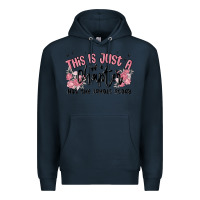 Navy this is just a chapter not the whole story Premium Hoodie - MaliasSmallBusiness
