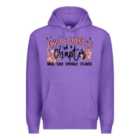 Purple this is just a chapter not the whole story Premium Hoodie - MaliasSmallBusiness