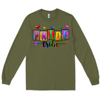 Army Green pride tribe Long Sleeve Tee - Zillion Design Studio