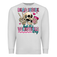 Dove Grey dead inside but it's valentines day Premium Sweatshirt - Jasminsmagicworld