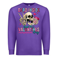 Purple dead inside but it's valentines day Premium Sweatshirt - Jasminsmagicworld