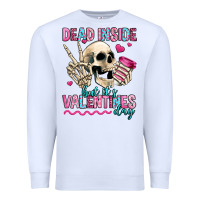 White dead inside but it's valentines day Premium Sweatshirt - Jasminsmagicworld