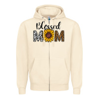 Sandshell blessed mom Zipper Hoodie - CowhideDigitalArt
