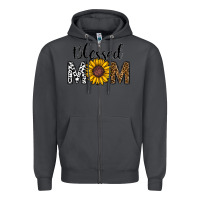 Smoke blessed mom Zipper Hoodie - CowhideDigitalArt