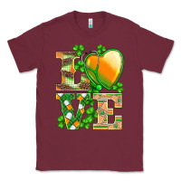 Burgundy st.patricks nurse love heart stethoscope Classic Tee - BarkalooDesign