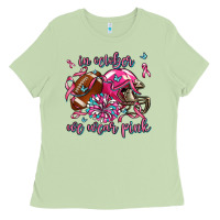 Matcha in october we wear pink football Ladies Tee - AdoDesignShop