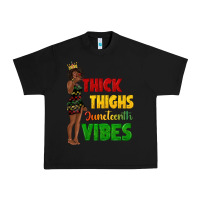 Black thick thighs juneteenth vibes with afro black woma Urban Heavy Tee - texasbilliewilder