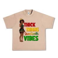Burro thick thighs juneteenth vibes with afro black woma Urban Heavy Tee - texasbilliewilder