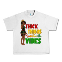 Lunar Rock thick thighs juneteenth vibes with afro black woma Urban Heavy Tee - texasbilliewilder