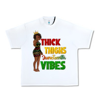 White thick thighs juneteenth vibes with afro black woma Urban Heavy Tee - texasbilliewilder