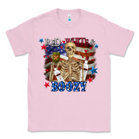 Bubblegum Pink Red white boozy 4th of july Classic Tee - CowGirlArtShop