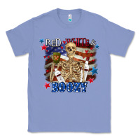 Colony Blue Red white boozy 4th of july Classic Tee - CowGirlArtShop