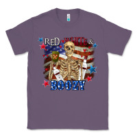 Lavender Red white boozy 4th of july Classic Tee - CowGirlArtShop