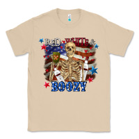 Mushroom Red white boozy 4th of july Classic Tee - CowGirlArtShop