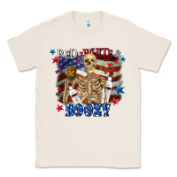 Natural Red white boozy 4th of july Classic Tee - CowGirlArtShop