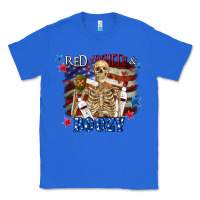 True Royal Red white boozy 4th of july Classic Tee - CowGirlArtShop