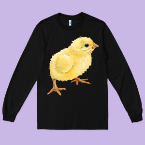 Chick Long Sleeve Tee Designed By Ranaportraitstore