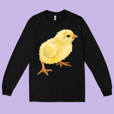 Chick Long Sleeve Tee Designed By Ranaportraitstore