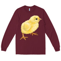Burgundy chick Long Sleeve Tee - RanaPortraitStore