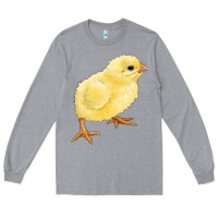 Heather Grey chick Long Sleeve Tee - RanaPortraitStore