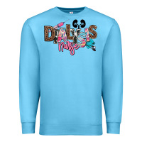 Ocean Blue dialysis nurse Premium Sweatshirt - NancyCooperArtShop