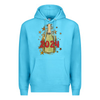 Ocean Blue sparkly champagne Premium Hoodie - MaliasSmallBusiness