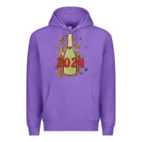 Purple sparkly champagne Premium Hoodie - MaliasSmallBusiness