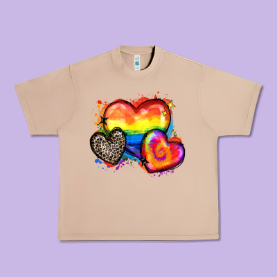 Urban Heavy Tee pride hearts