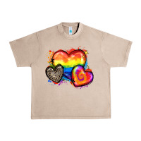 French Oak pride hearts Urban Heavy Tee - Zillion Design Studio