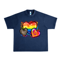 Navy pride hearts Urban Heavy Tee - Zillion Design Studio