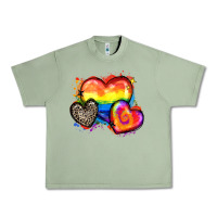 Oil Green pride hearts Urban Heavy Tee - Zillion Design Studio