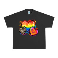 Pigment Black pride hearts Urban Heavy Tee - Zillion Design Studio