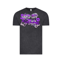 Vintage Black purple its my birthday Vintage Tee - Zillion Design Studio