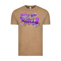 Vintage Coffee purple its my birthday Vintage Tee - Zillion Design Studio