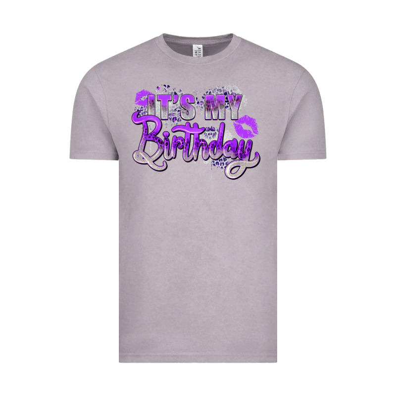 Purple Its My Birthday Vintage Tee by Zillion Design Studio | Teevron