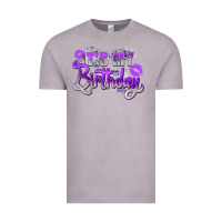Vintage Zinc purple its my birthday Vintage Tee - Zillion Design Studio