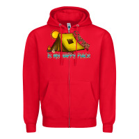 Red camping is my happy place Zipper Hoodie - CowhideDigitalArt