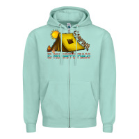 Seafoam camping is my happy place Zipper Hoodie - CowhideDigitalArt