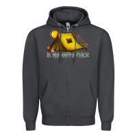 Smoke camping is my happy place Zipper Hoodie - CowhideDigitalArt